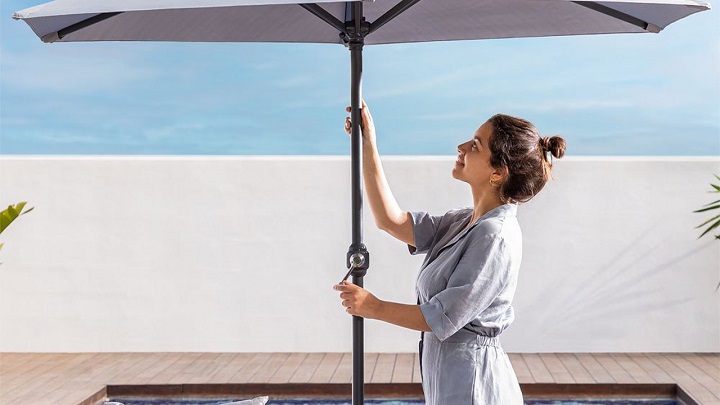 Tipos de sombrillas grandes para la terraza